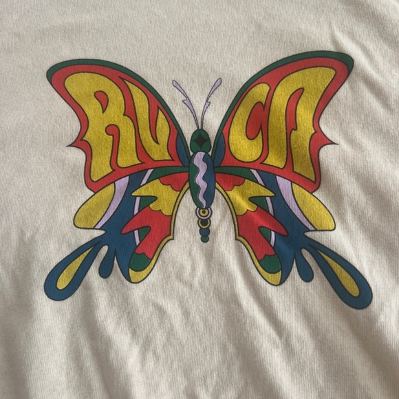 Rvca psychedelic Butterfly T shirt , Xl - Picture 2 of 3